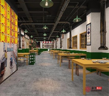 合肥蜀山區(qū)燒烤店設計裝修案例